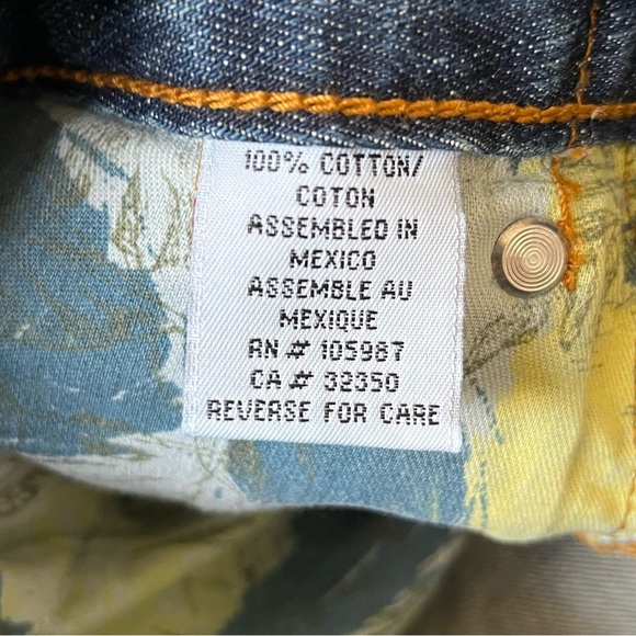 Y2K Quiksilver Relax Baggy Fit Jeans Men’s Size 34x32 - Picture 12 of 13